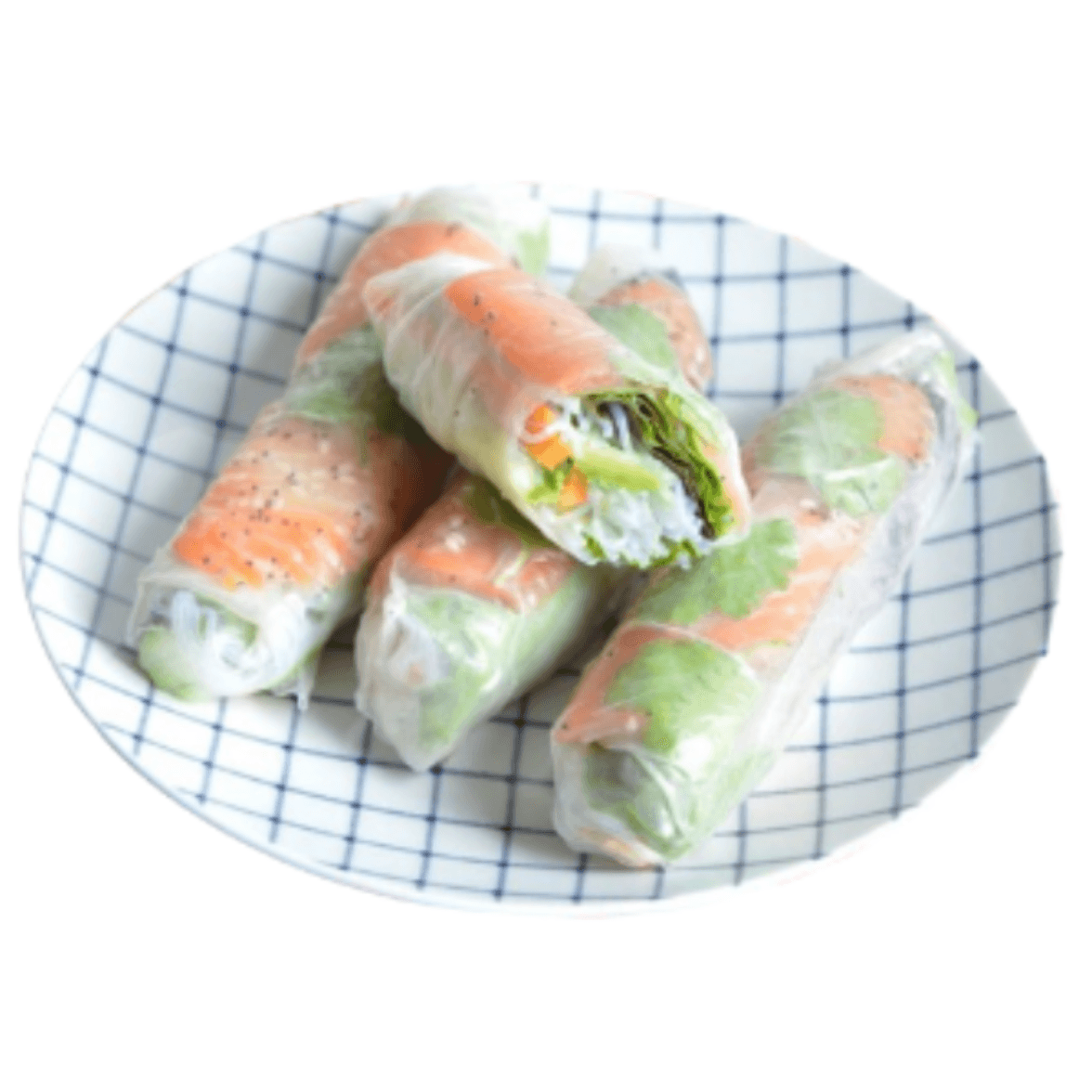 Saumon, Avocat, Concombre, Aneth, Vermicelle