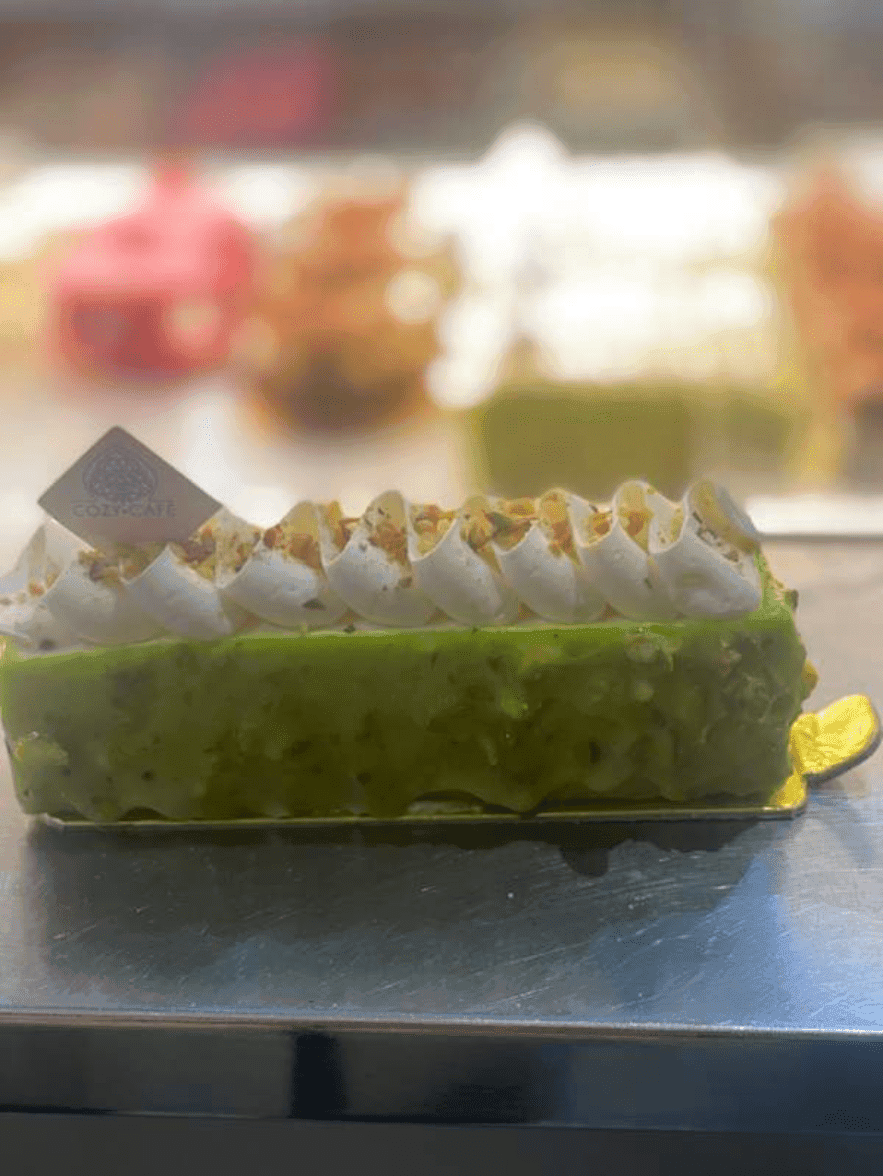 Gâteau pistache framboise