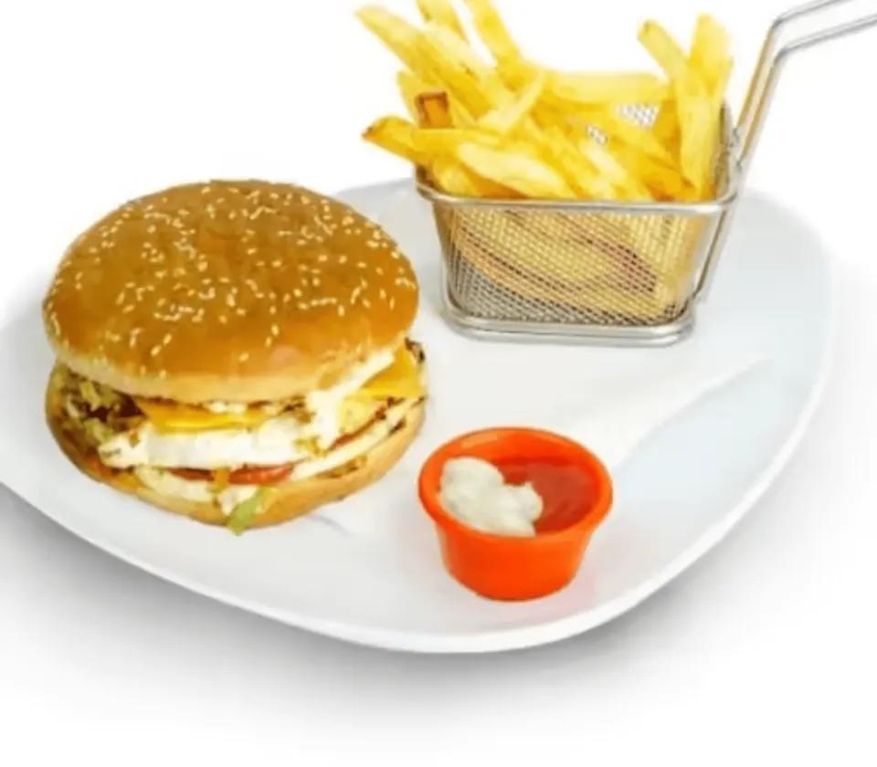 Egg Burger+frite