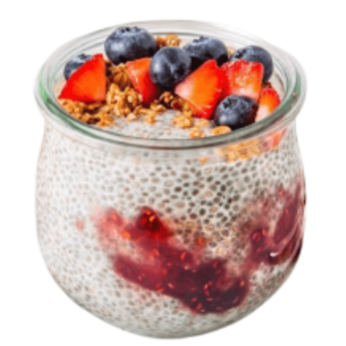 Chia Pudding aux Fruits Rouge