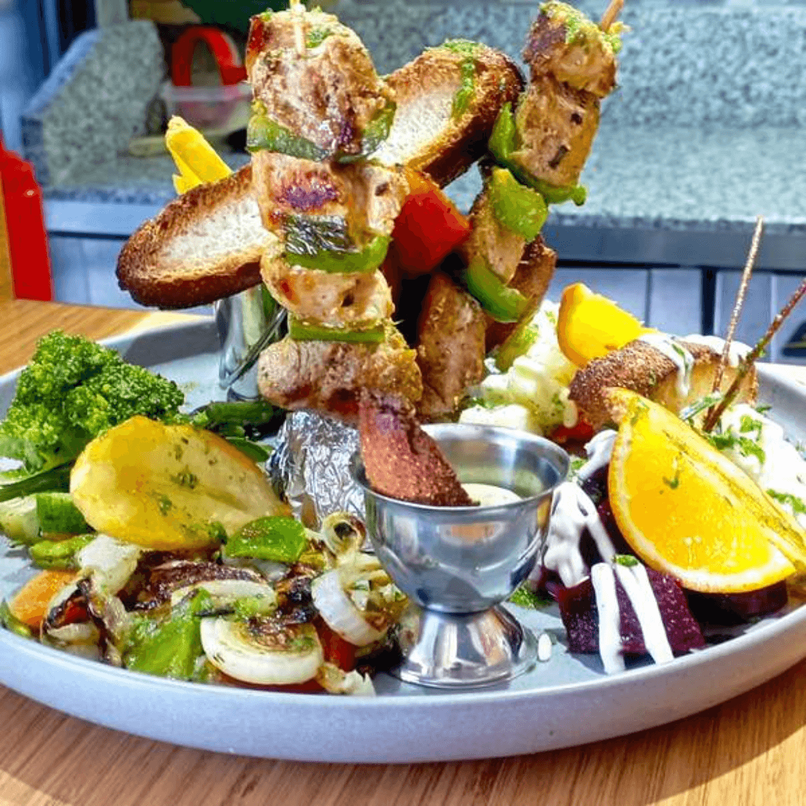 Plat De Brochettes Mixte