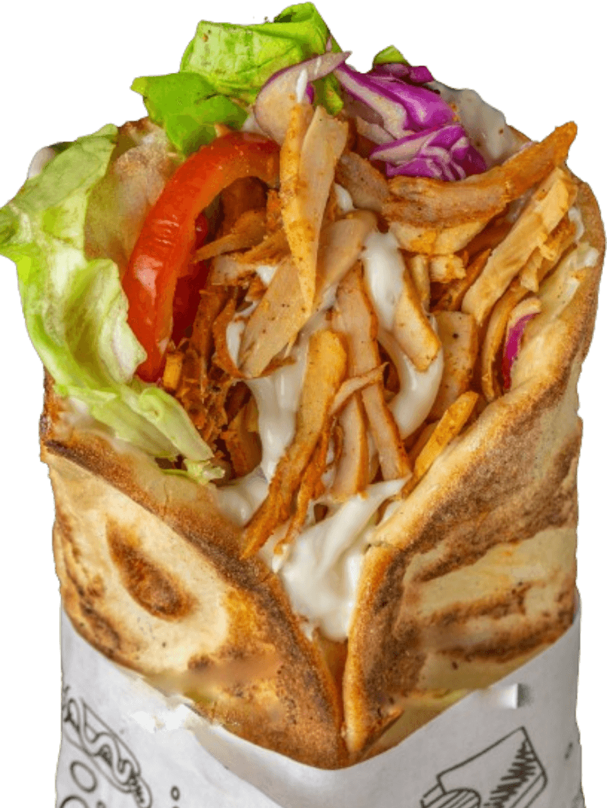 Cheese Naan Chawarma Poulet