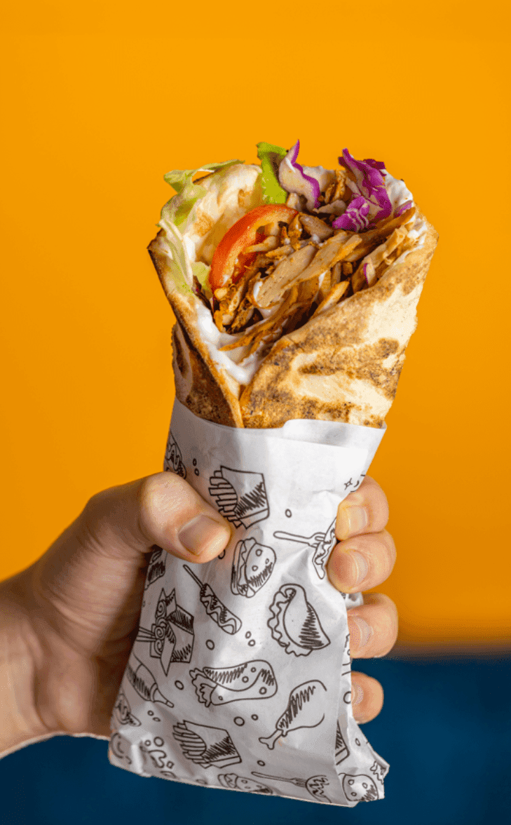 Classic Naan Chawarma Poulet