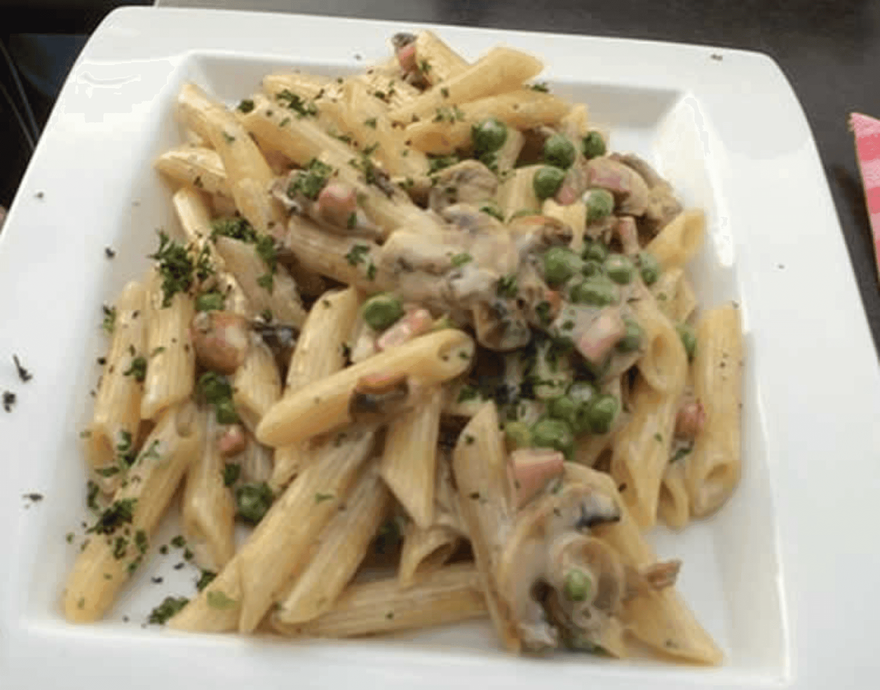 Penne Jambon Champignon
