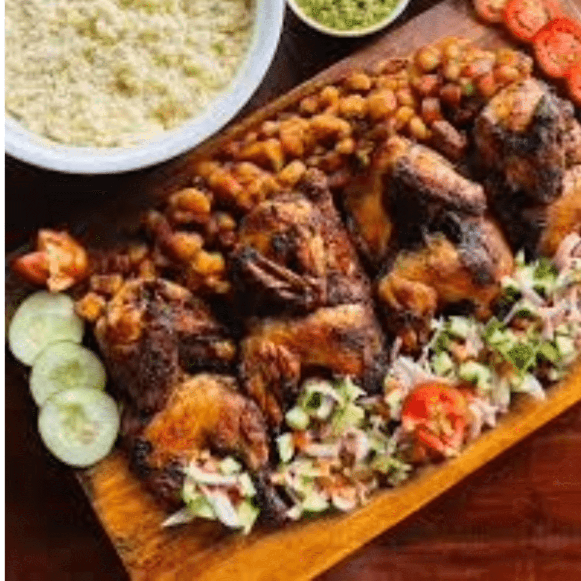 Poulet Braisé Avec Alloco