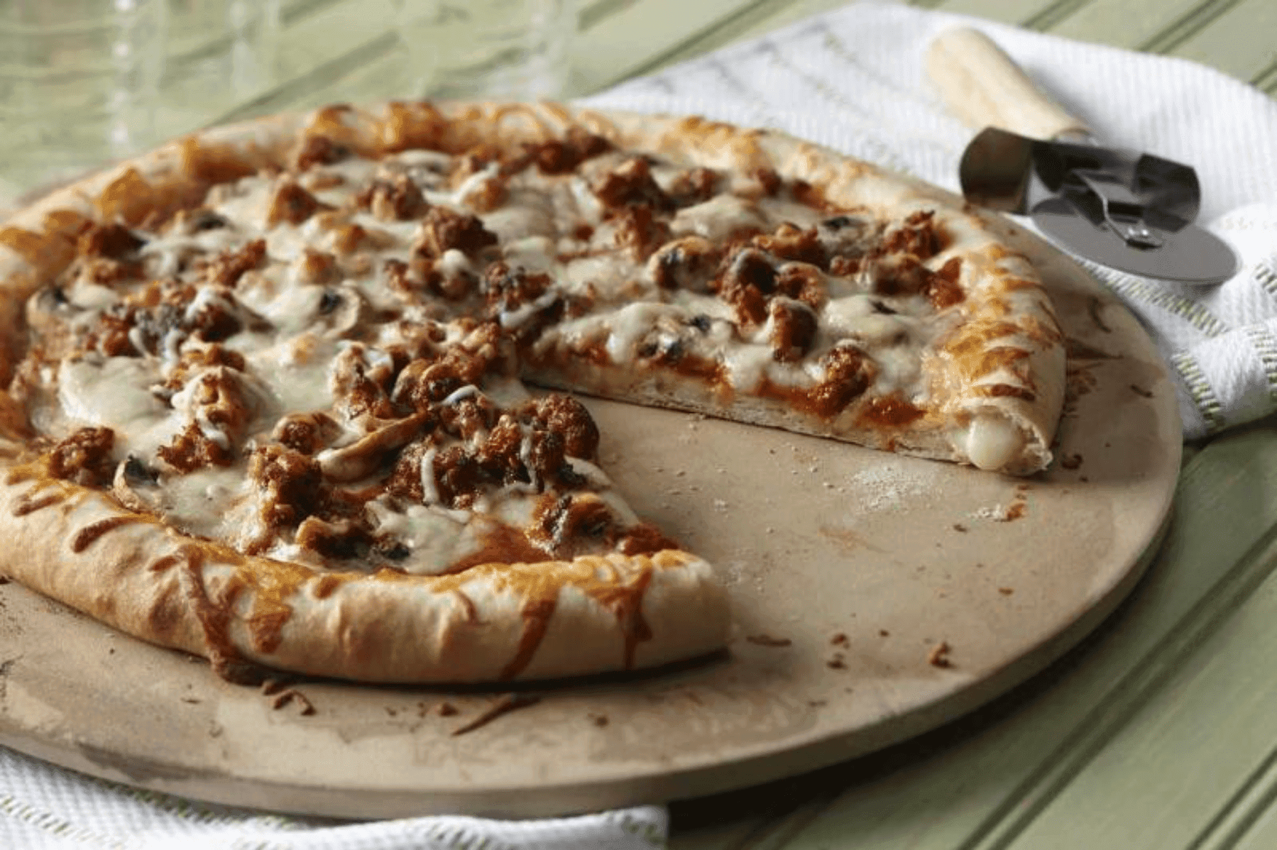 Pizza Kokos (Bordure Farcie au Fromage)