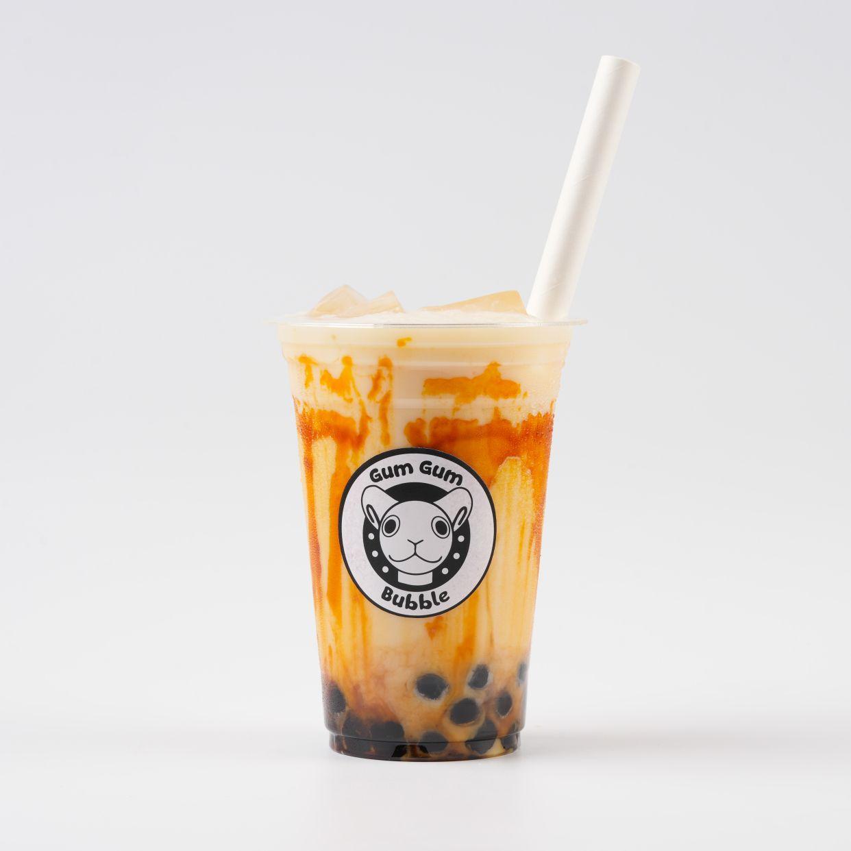 Latte Vanille Caramel Bubble Tea