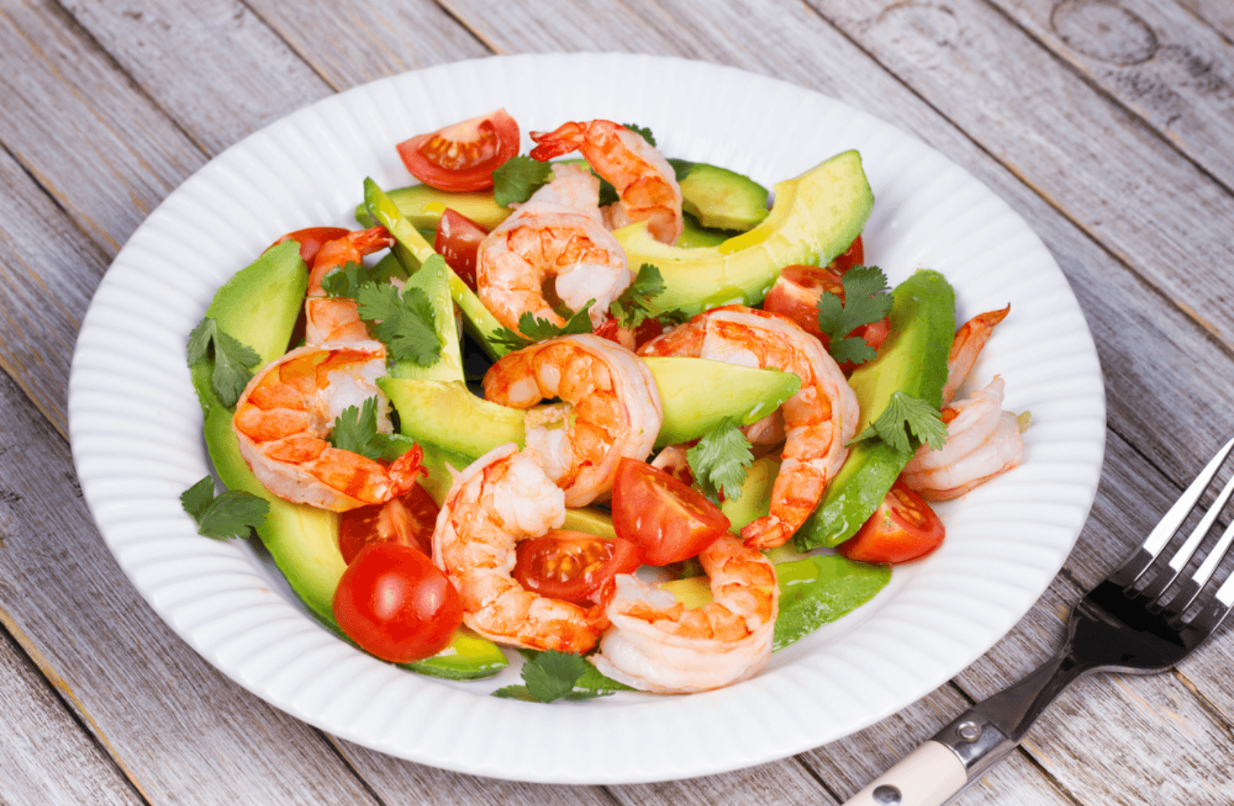 Salade Avocat Aux Crevettes