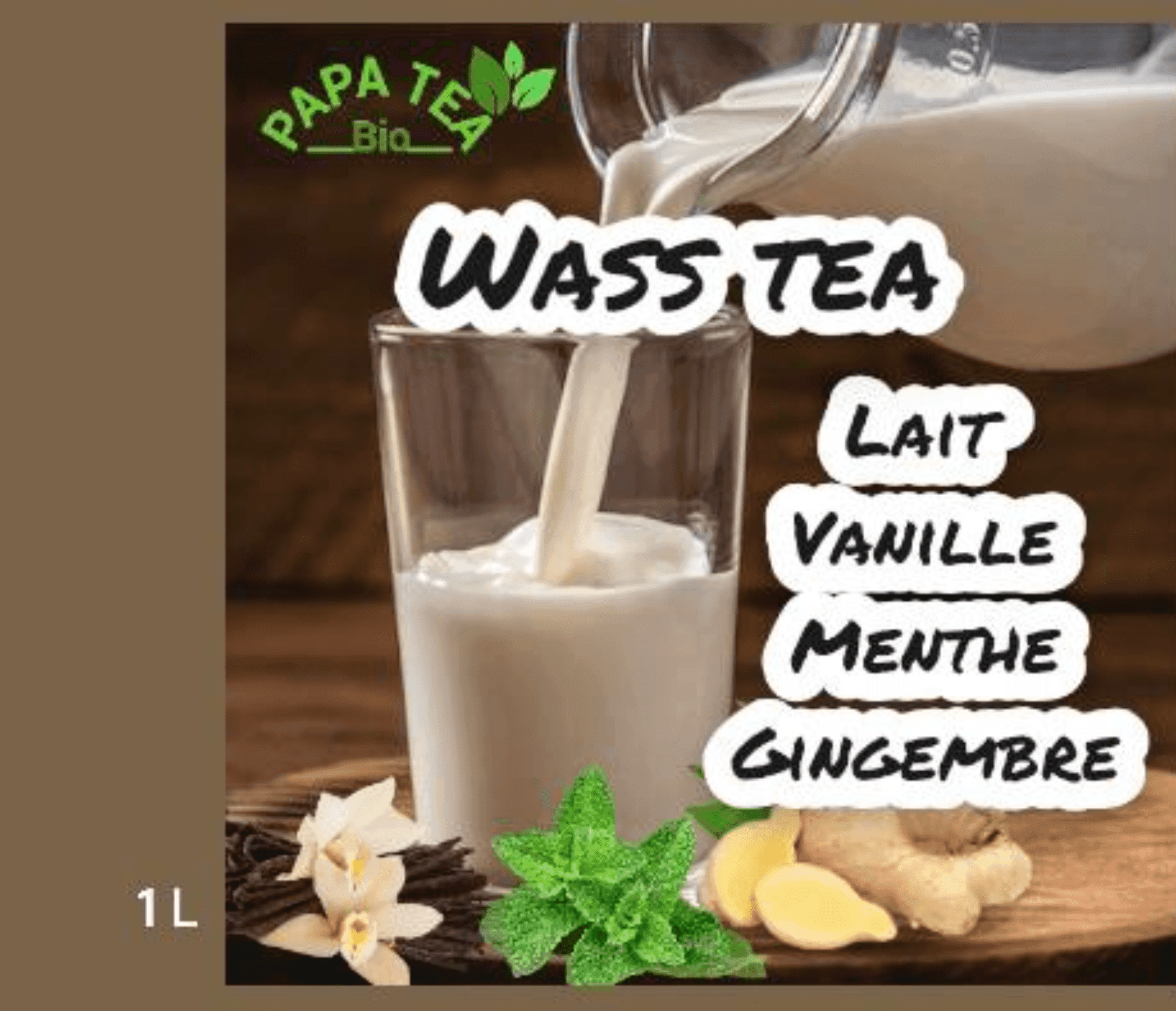 Lait Vanille Menthe Gingembre 1L