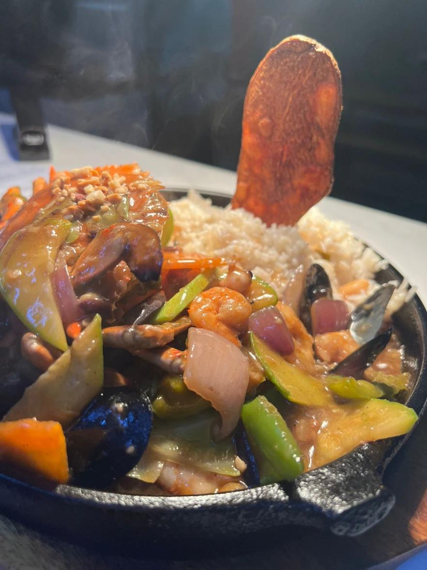 Fruit de mer Sautés à la Sauce d'Huitre