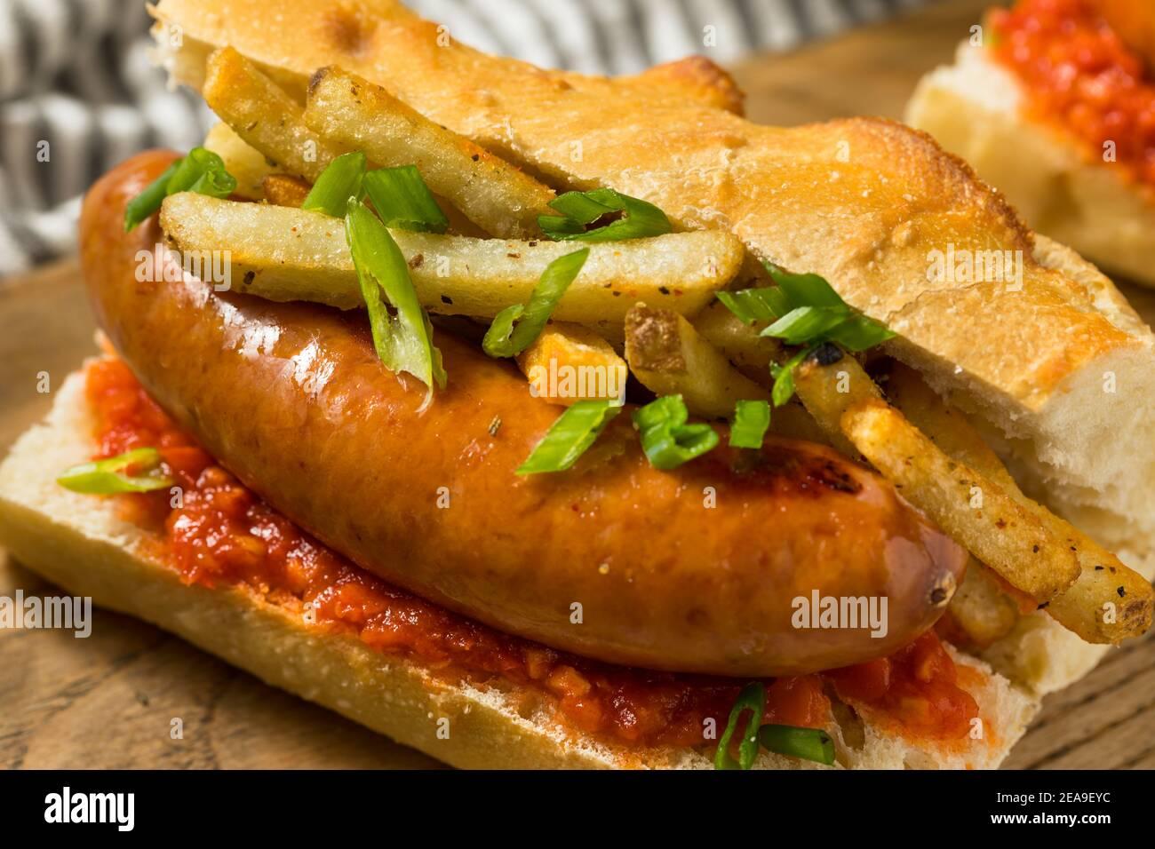 Sandwich Frites omelette Merguez