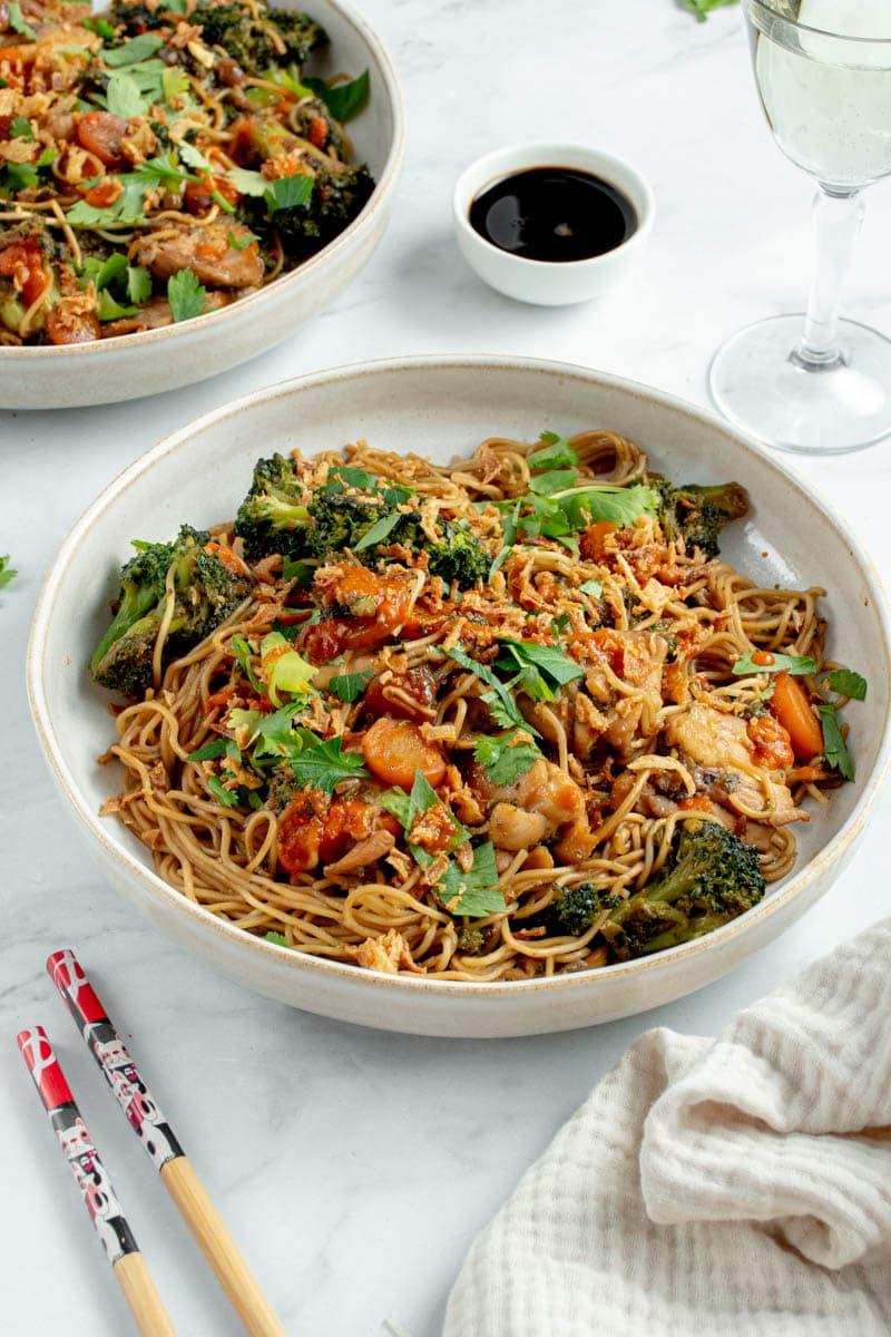 Nouilles Poulet Légumes