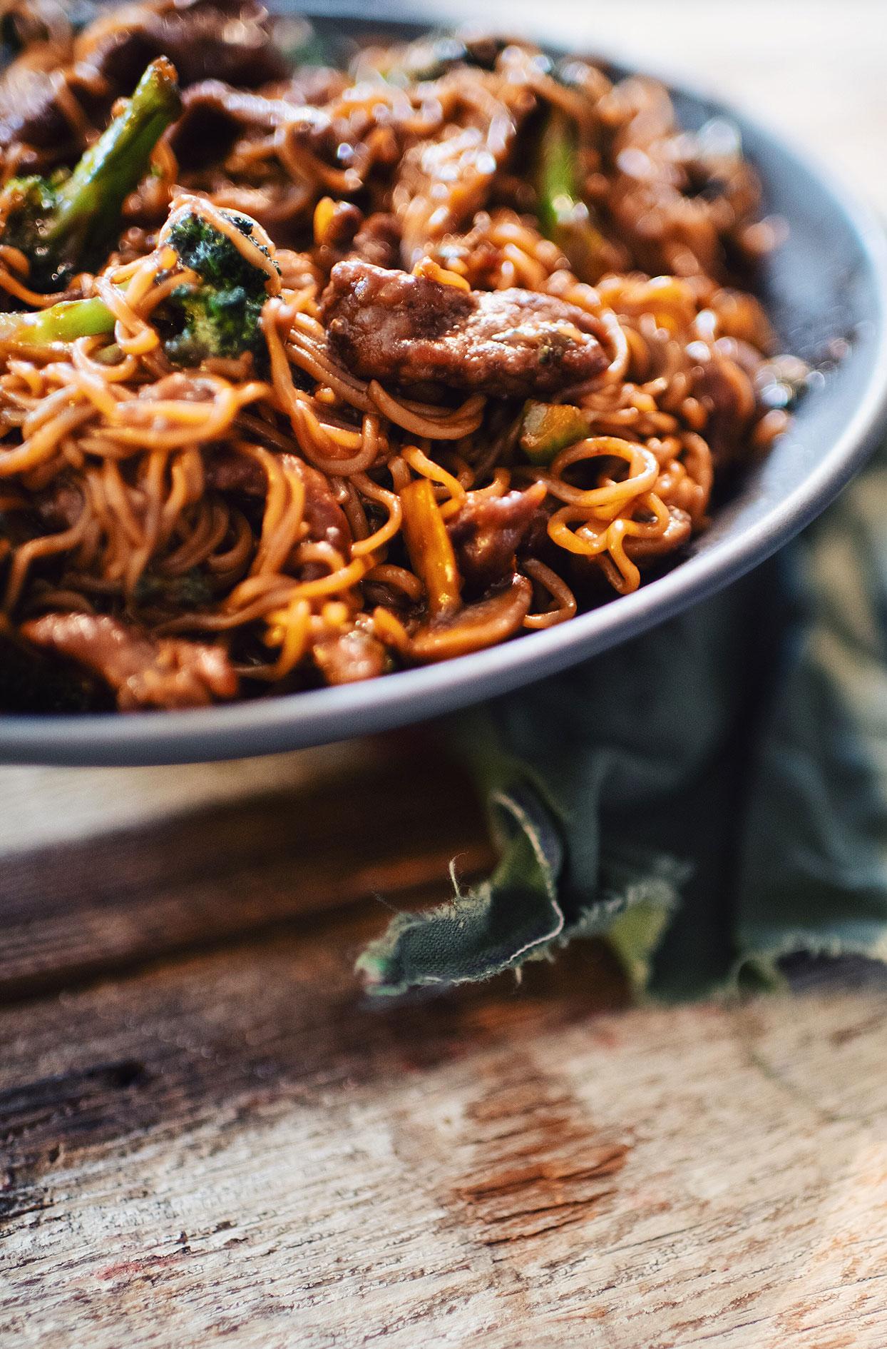 Nouilles Bœuf Légumes