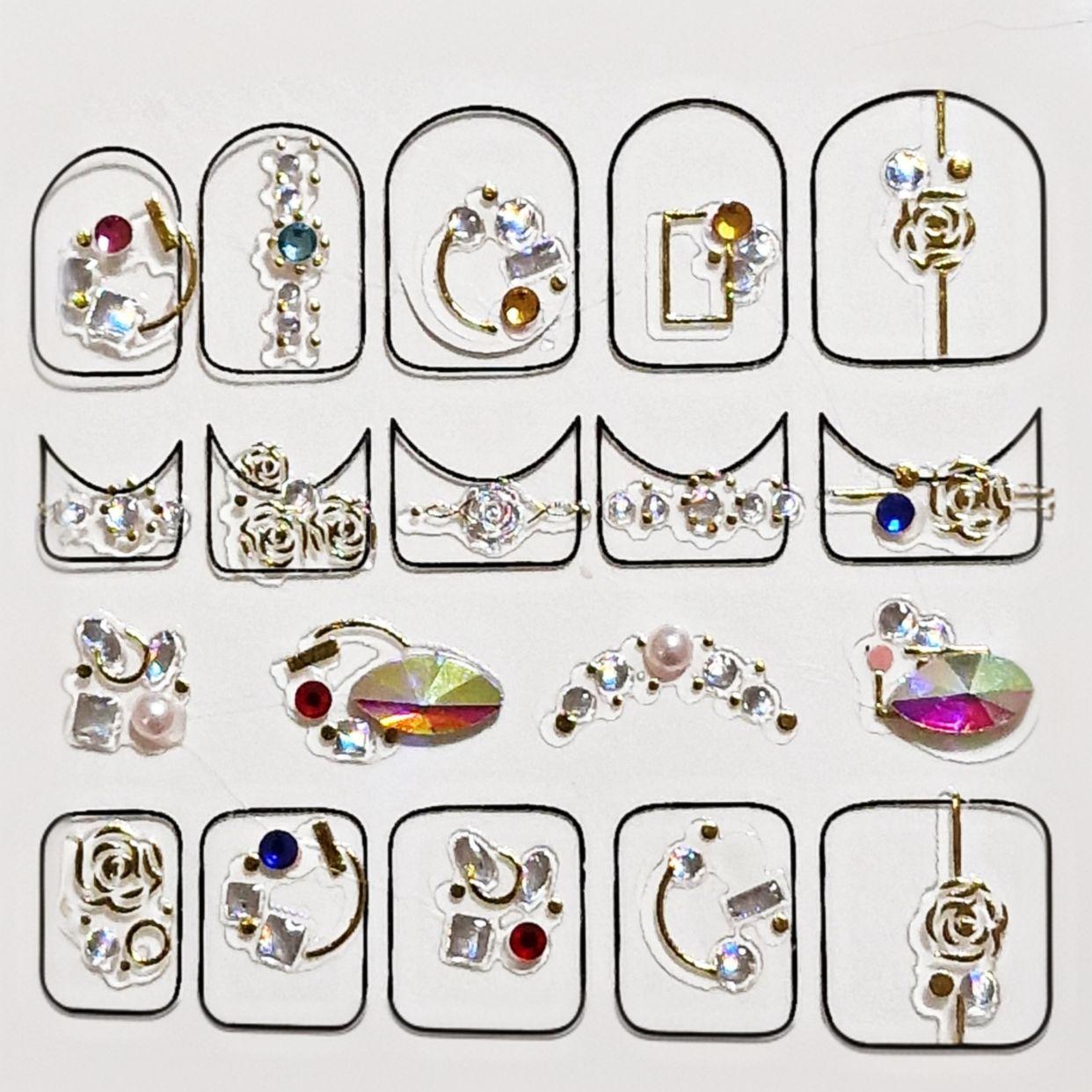 Stickers décoration ongles