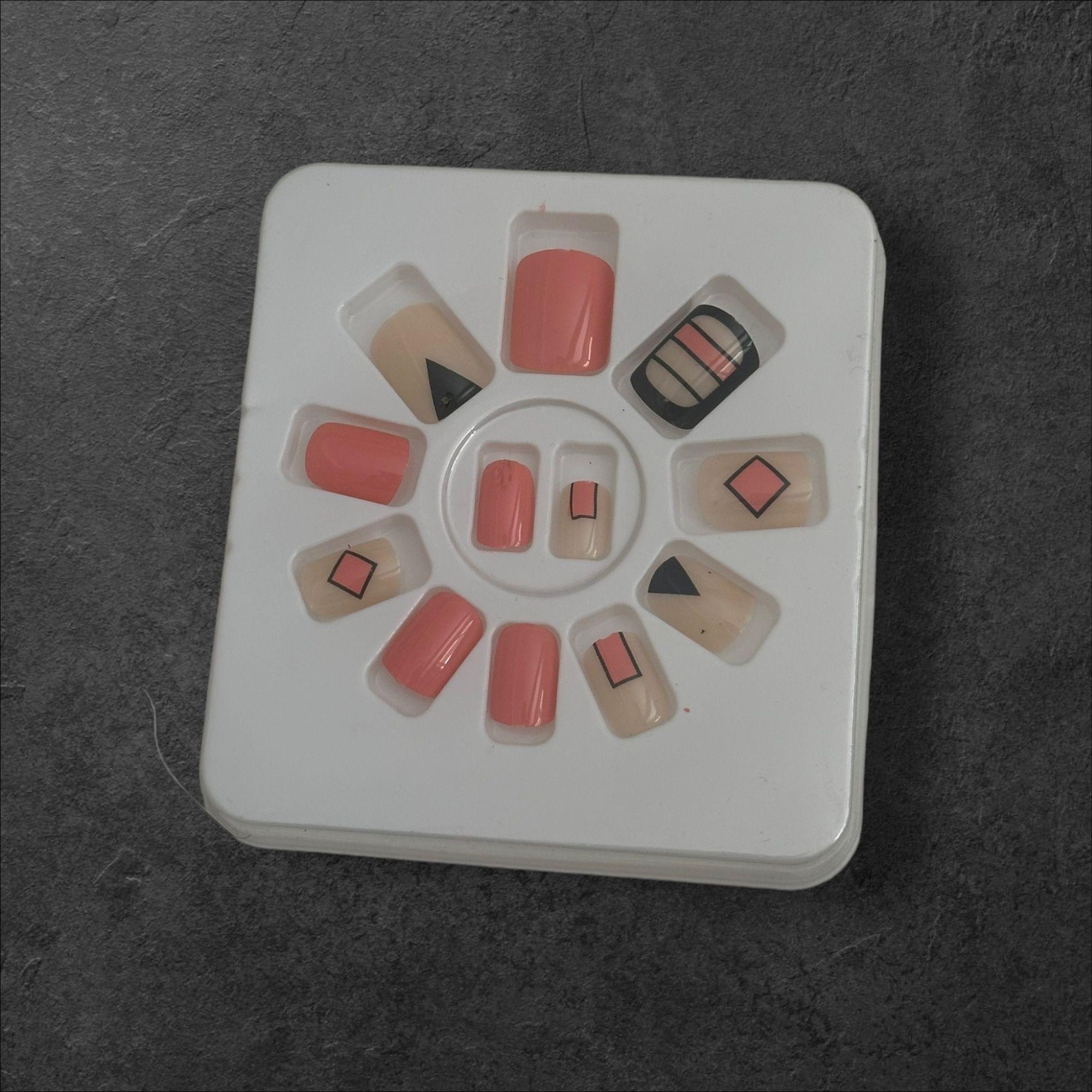 Nail Art Coquelicot Éclatant faux ongles