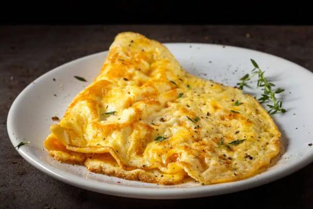 Plat frites omlettes
