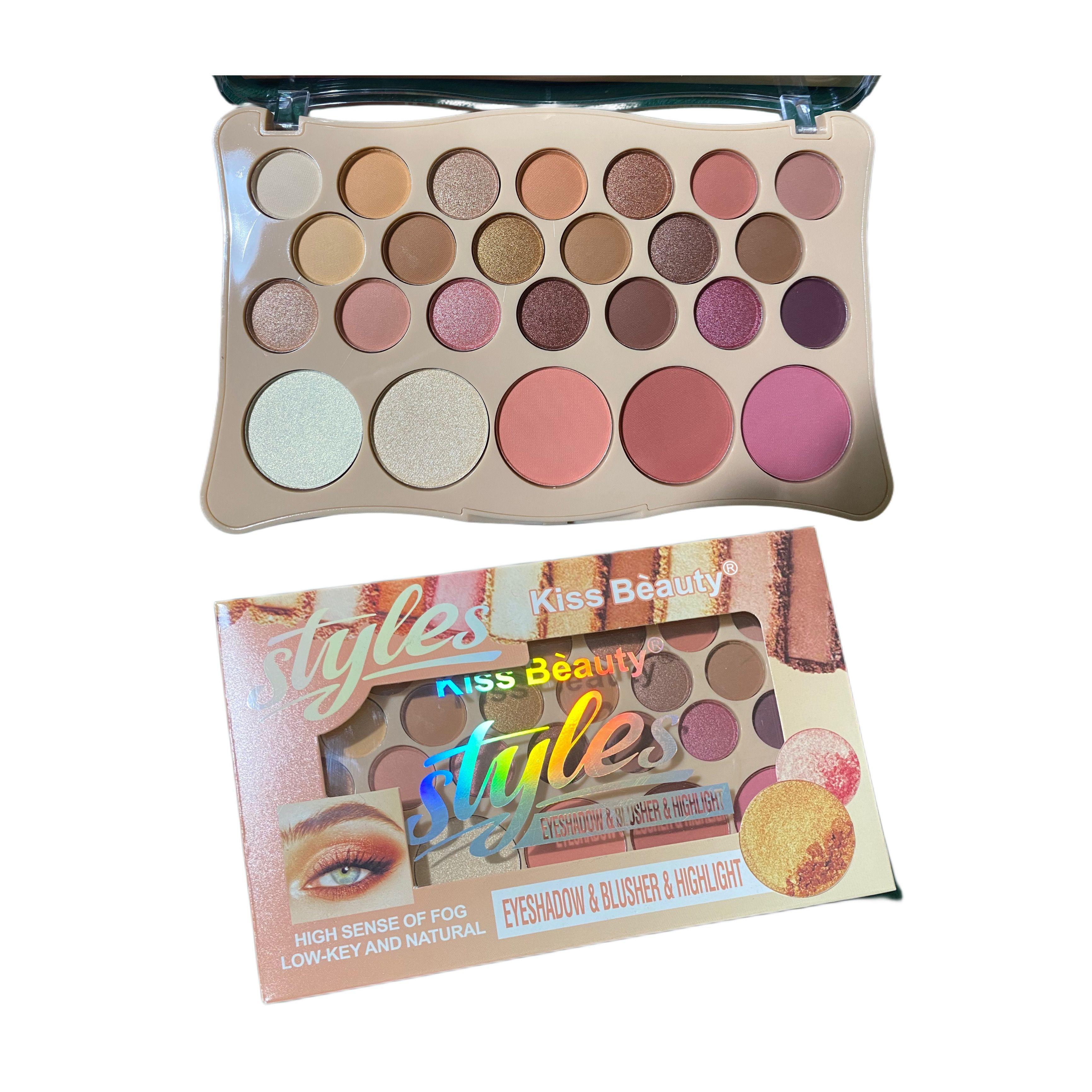 Palette tout en 1 : blush, highlight et eye shadow