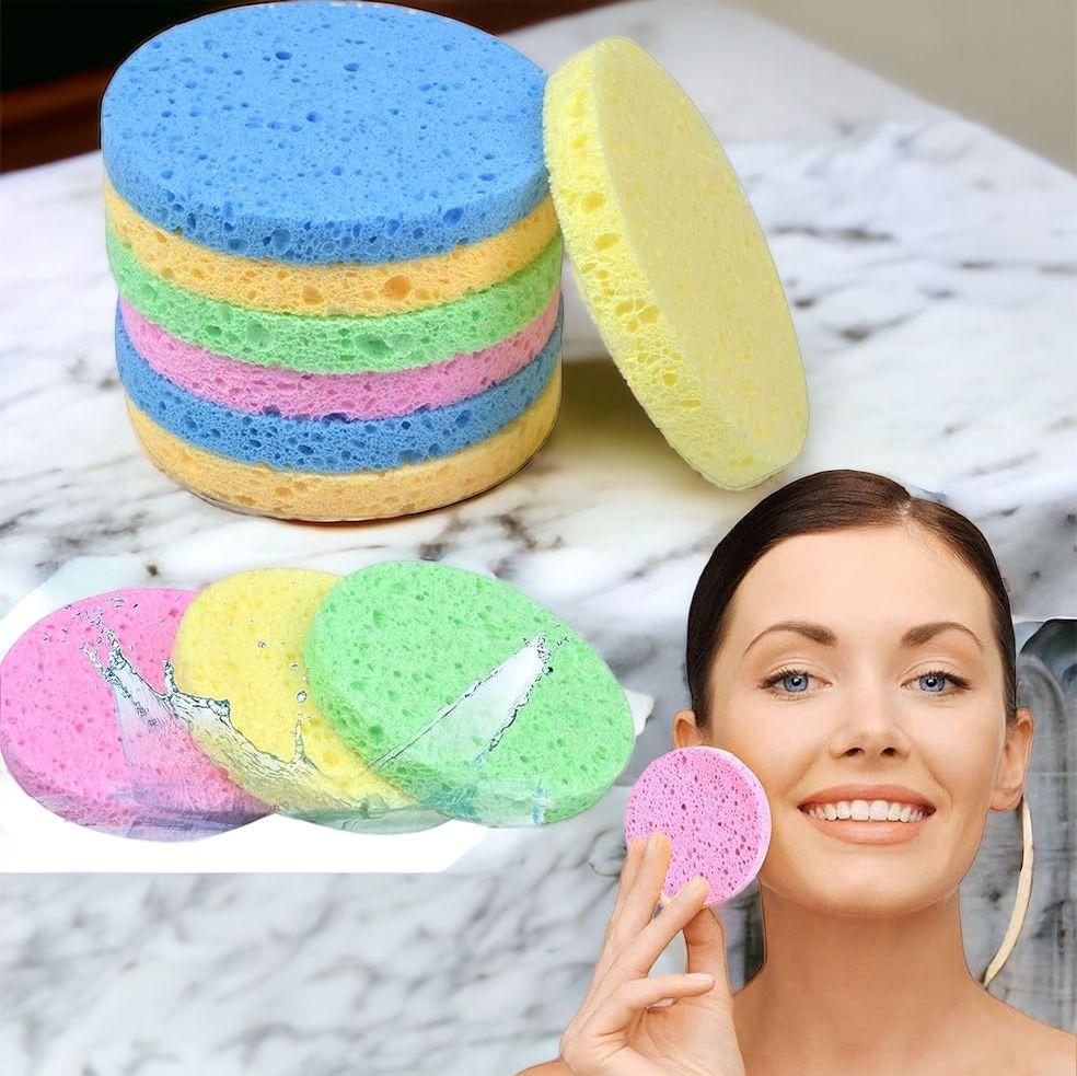 2 pièces éponge de nettoyage pour visage