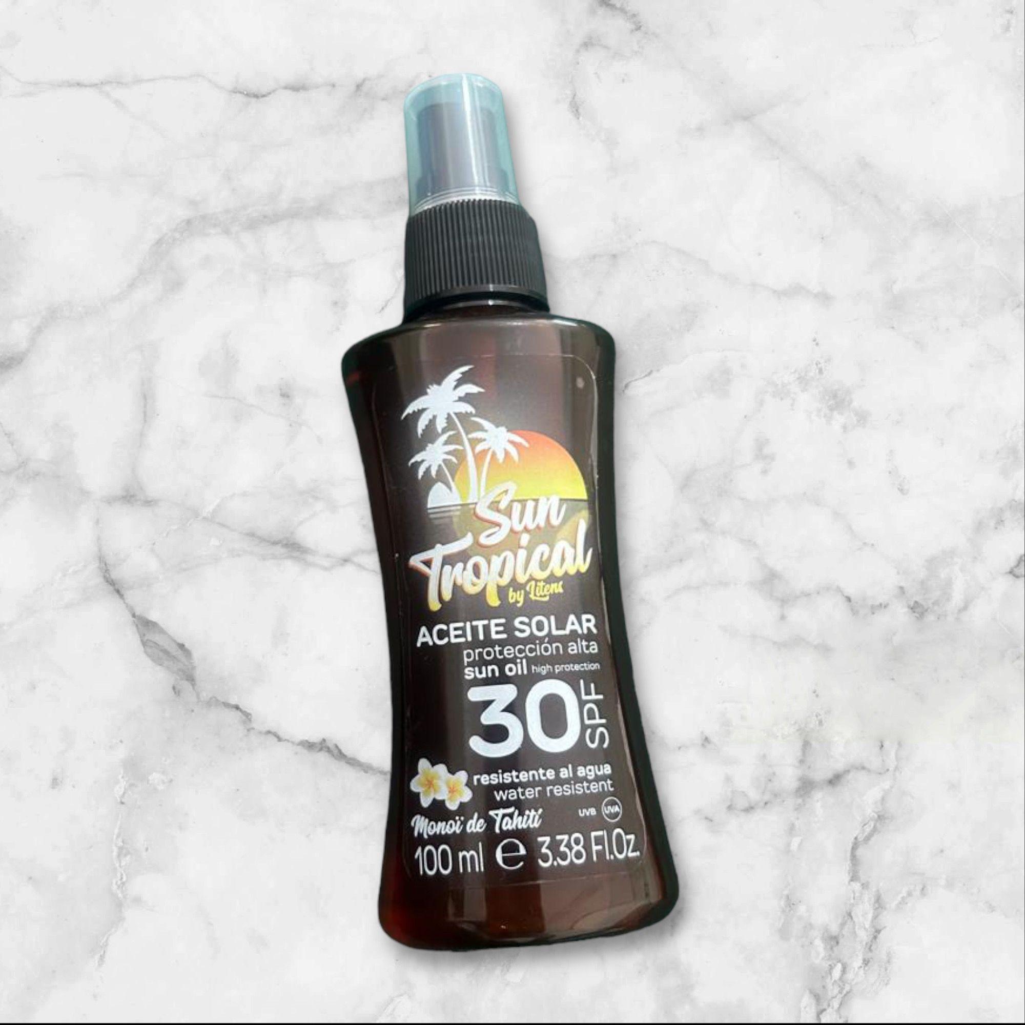 Huile sun tropical 30 spf huile de bronzage waterproof
