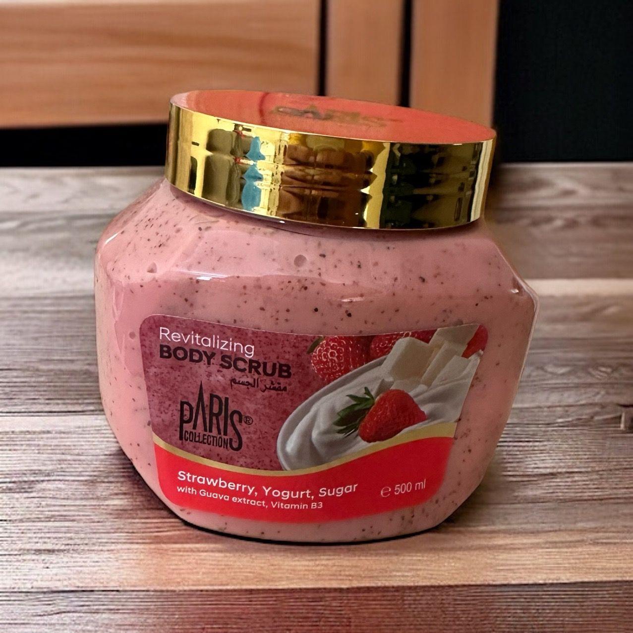Scrub Strawberry, Yogurt, Sugar with Guava extract, Vitamin B3