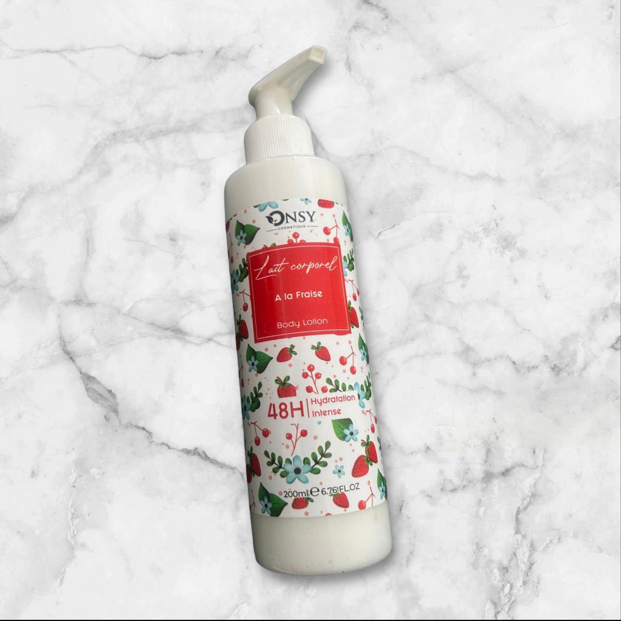 Onsy lait corporel à la fraise