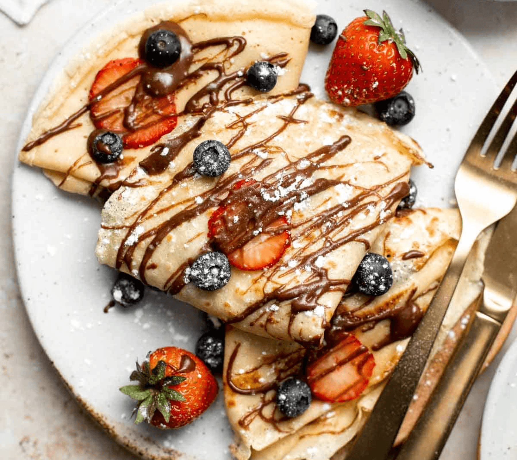 Crêpe Chocolat Fraise + Crêpe Chocolat