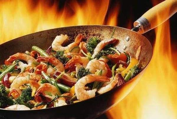 Wok Crevette Calamar Au Brocoli
