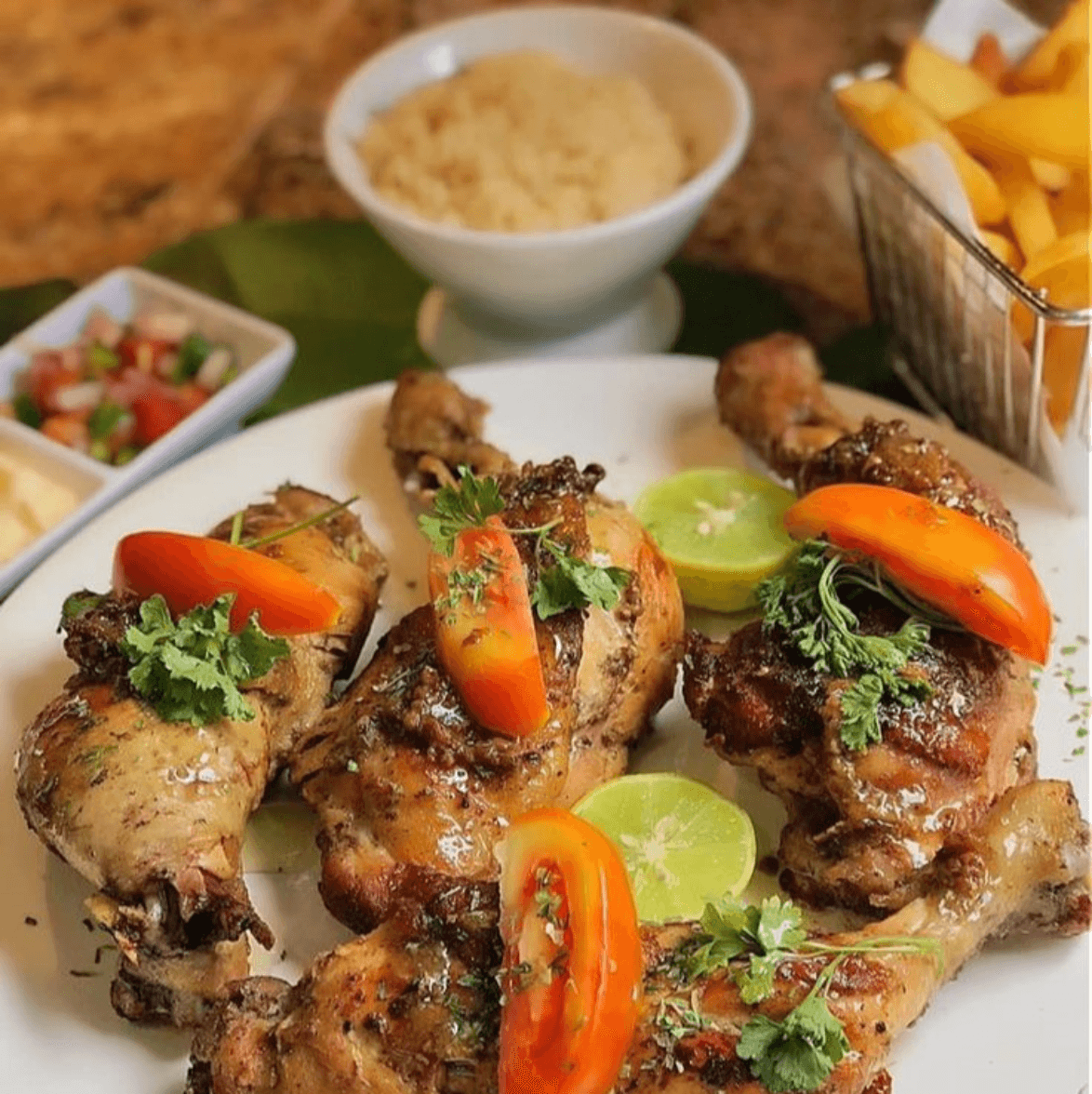 Poulet Braisé Athiéké