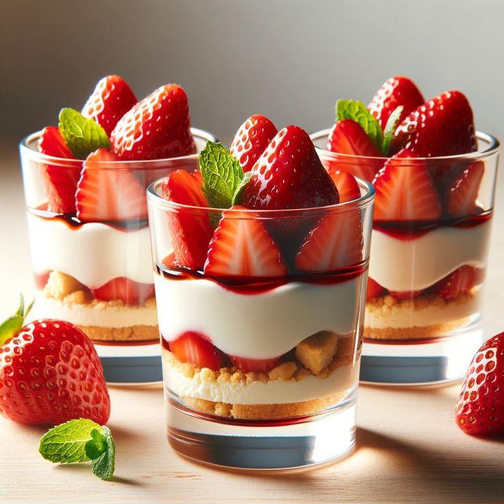 Verrine à la Fraise