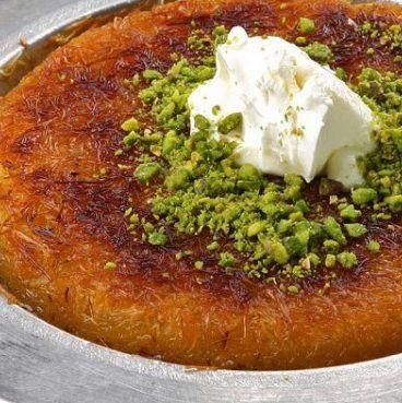كنافة بالقشطة و الفستق