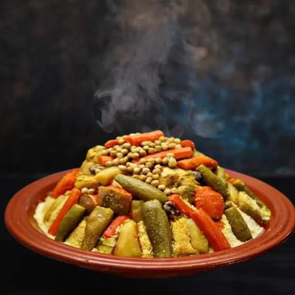 Couscous Viande de Bœuf Sept Légumes+Lben