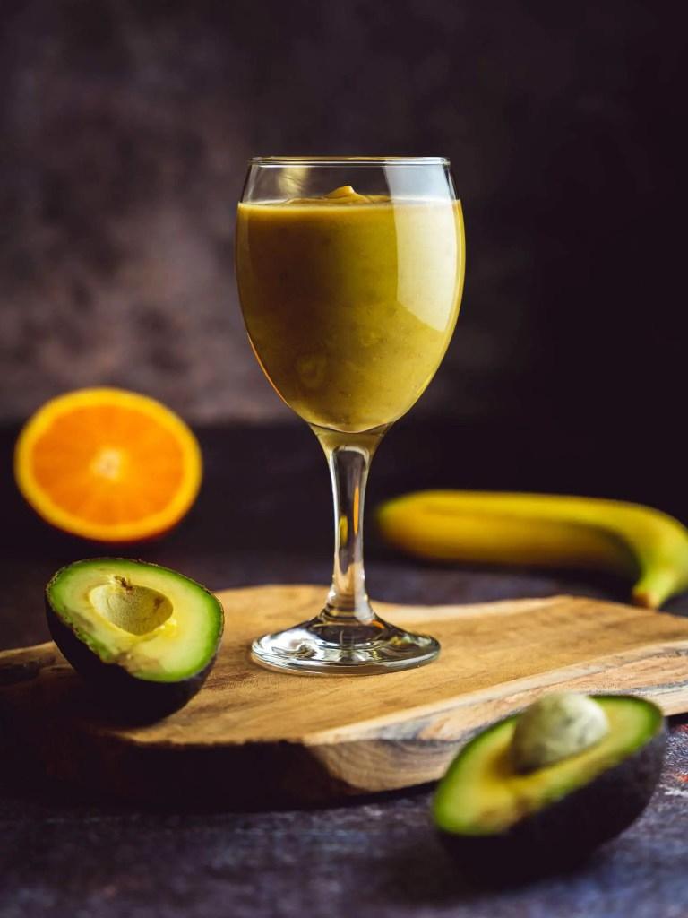 Jus d'avocat base d'orange