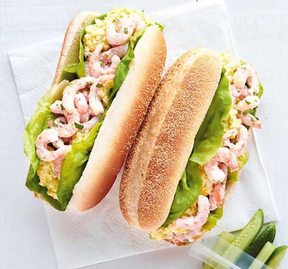 Sandwich Omelette Crevette
