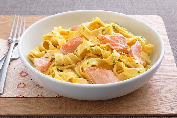 Tagliatelles au saumon