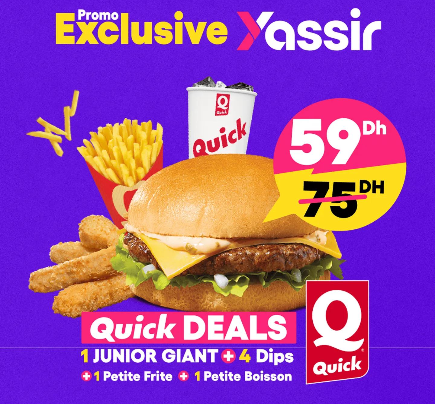 1 Menu Junior Giant + Dips X4