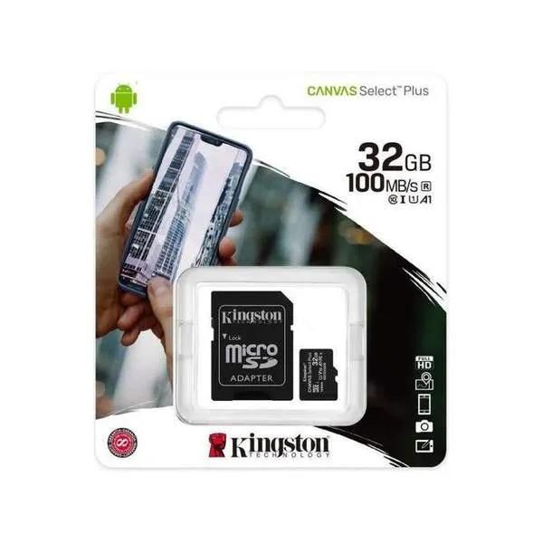 Kingston Carte Mémoire original 32 Go micro SD Canvas select plus