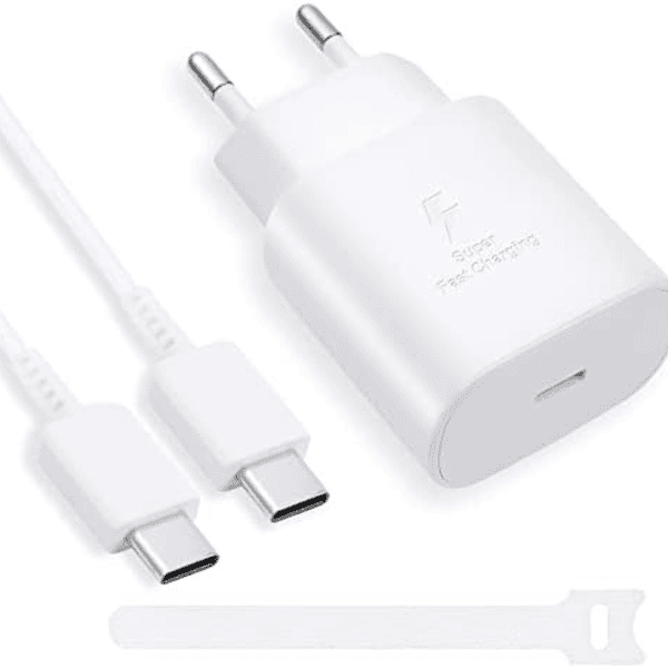 Samsung Chargeur Rapide 25W PD Adapter USB C to USB C Cable 3A