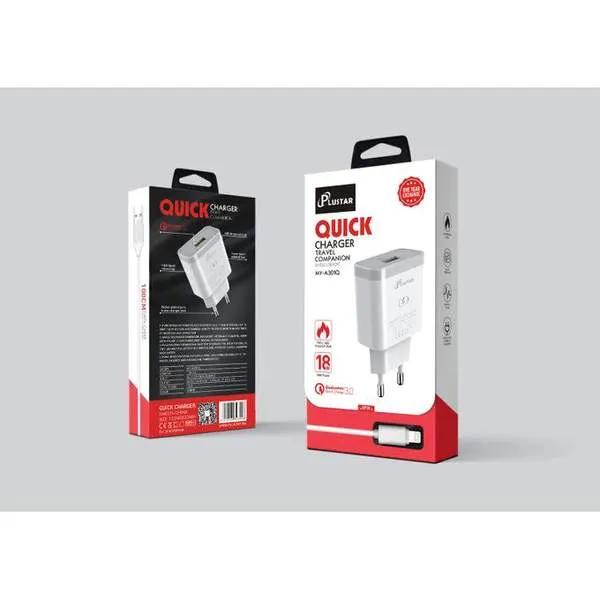 Plustar Quick chargeur 18W original + cable Iphone