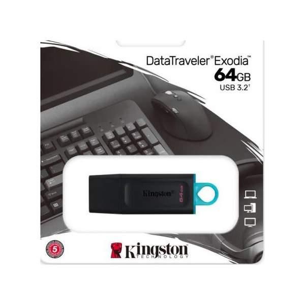 Kingston Technology Exodia DataTraveler Clé Usb 64Gb Flash Drive // Usb 3.2