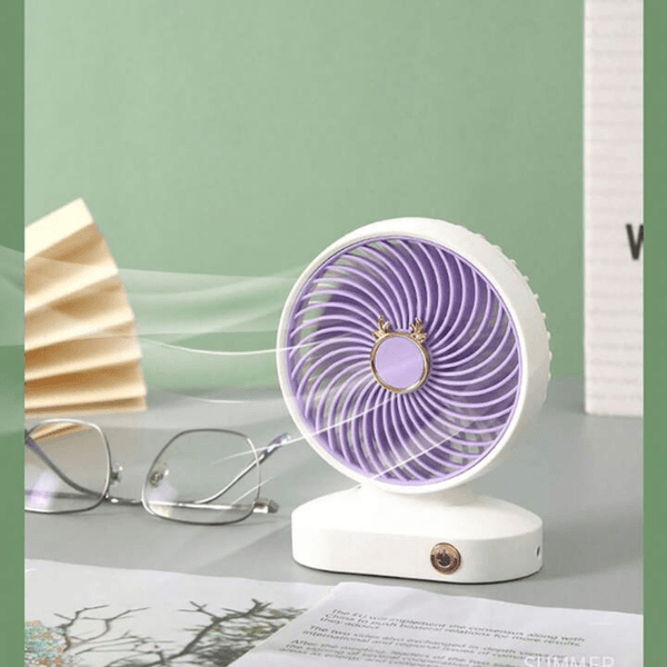 Mini Ventilateur de Table Silencieux Vitesse Alimenté par USB