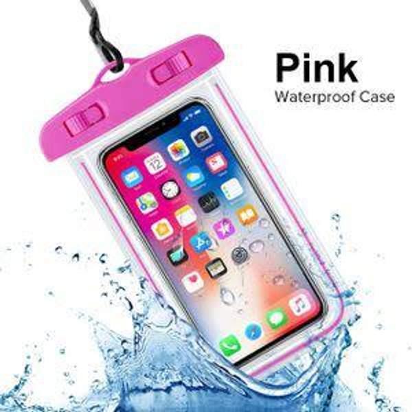 Coque étanche téléphone portable - Rose-