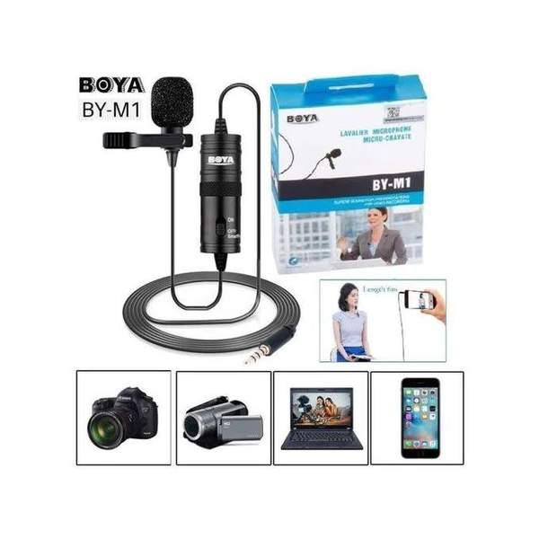 Boya BY-M1 Auxiliaire Microphone cravate 3,5 mm pour Smartphone et Camera