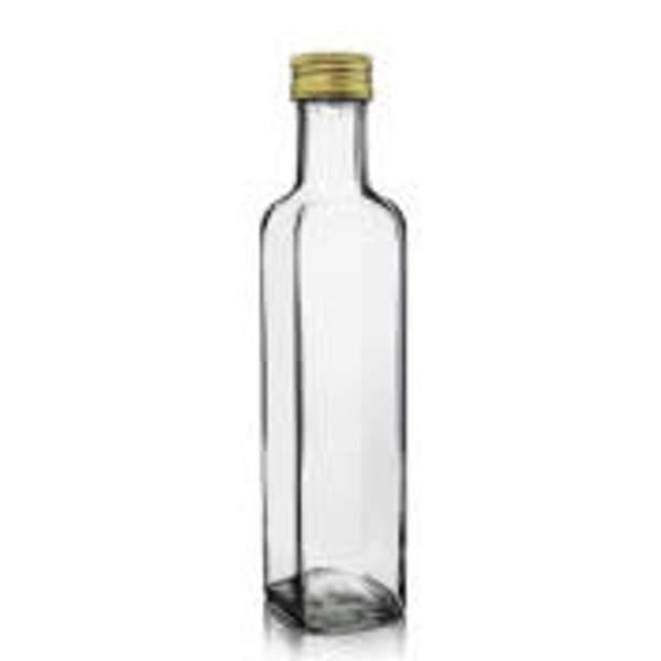 Bouteille Alimentaire en Verre Marasca avec Bouchon aluminium Visser 250ml