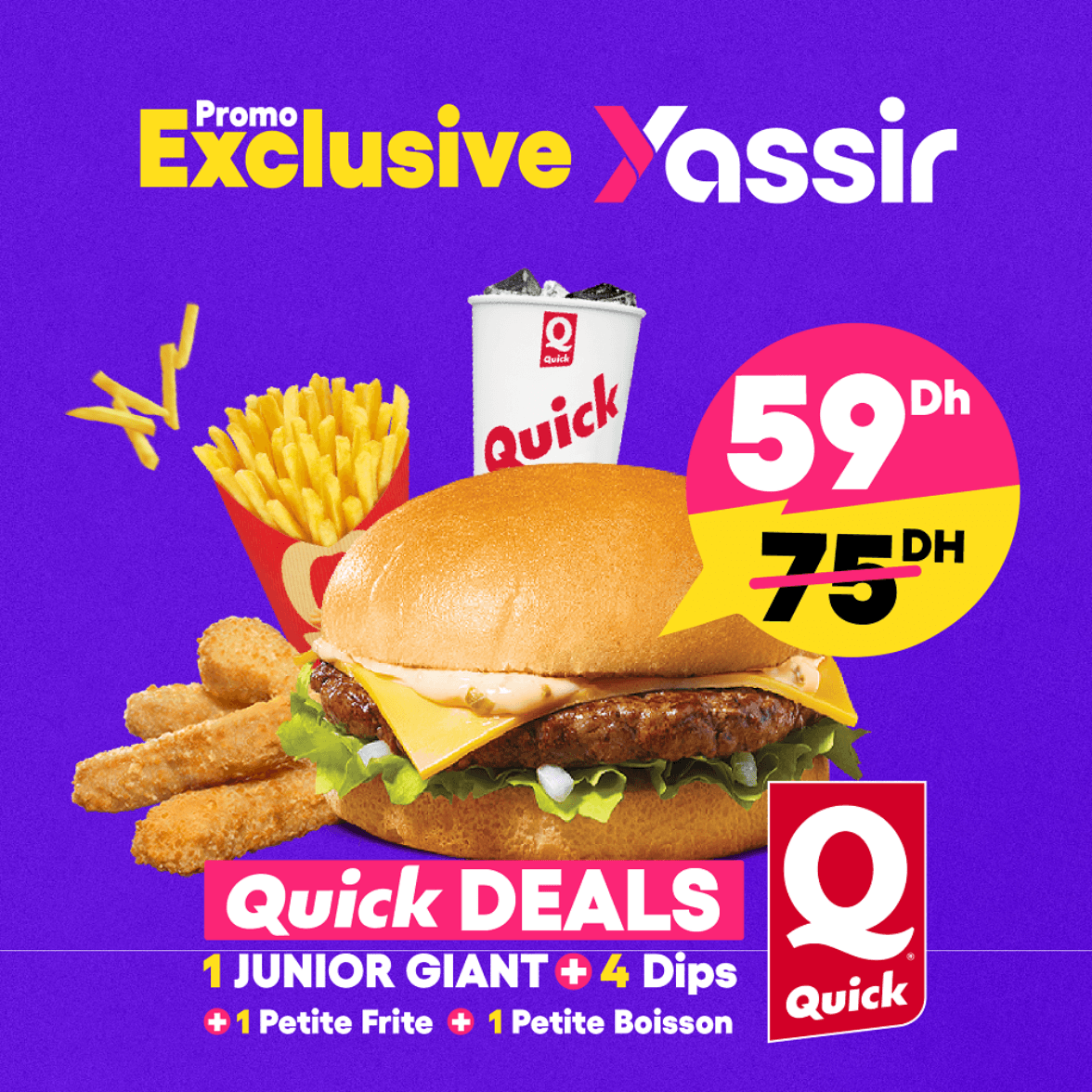 1 Menu Junior Giant Tentation + Dips X4