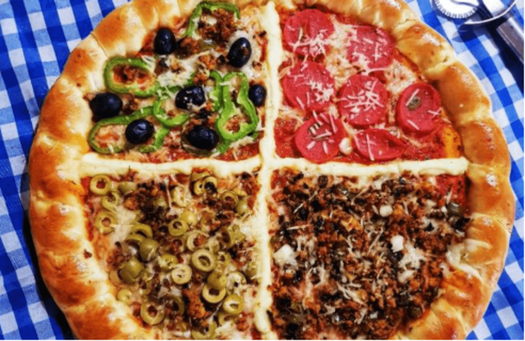 Pizza Moyenne 4 Saisons