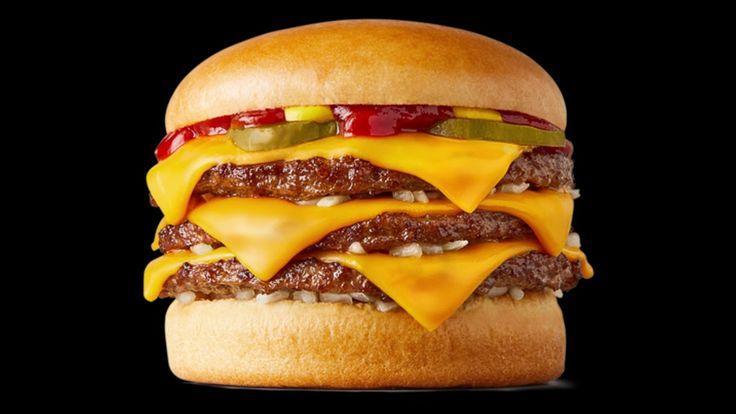Triple cheese burger