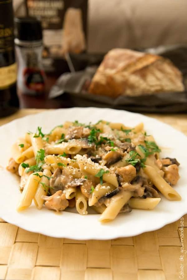 Penne Poulet À La Florentine