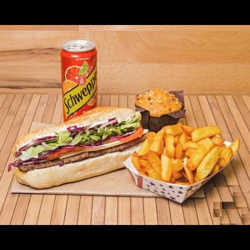 Menu shawarma poulet + Fite + canette