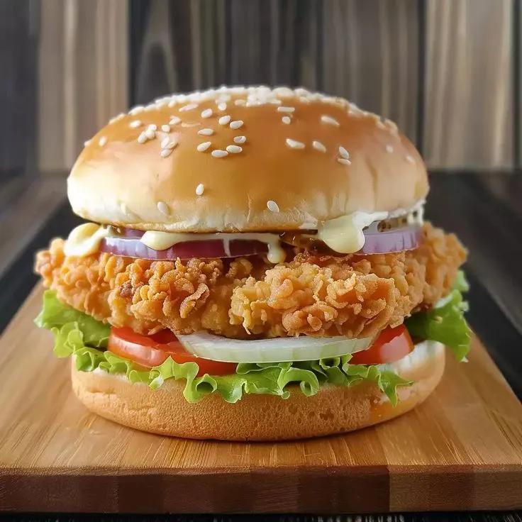 Golden Crispy Burger