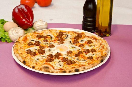 Pizza merguez